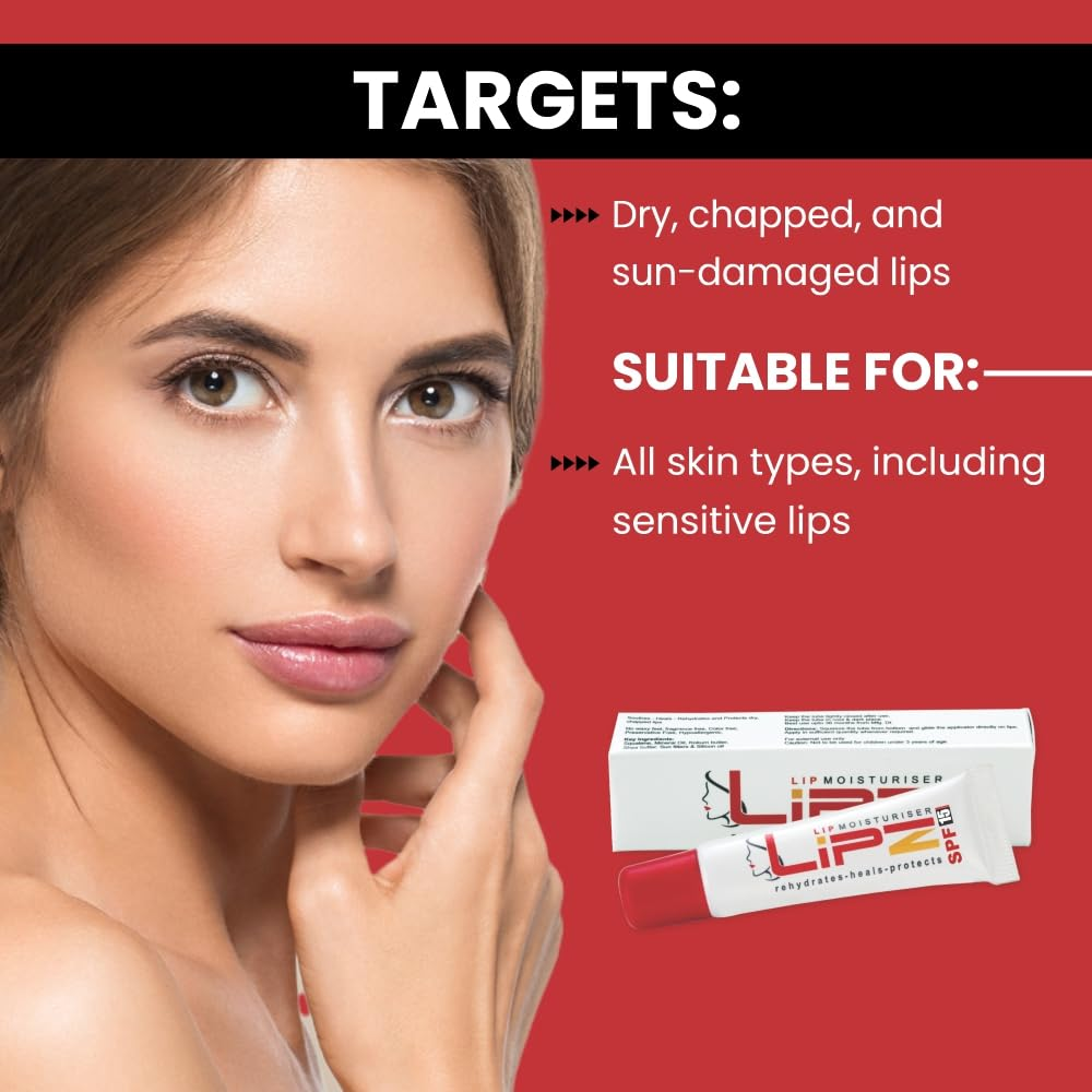 Lipz Lip Moisturiser Paraben Free and SPF 15 - Image 4