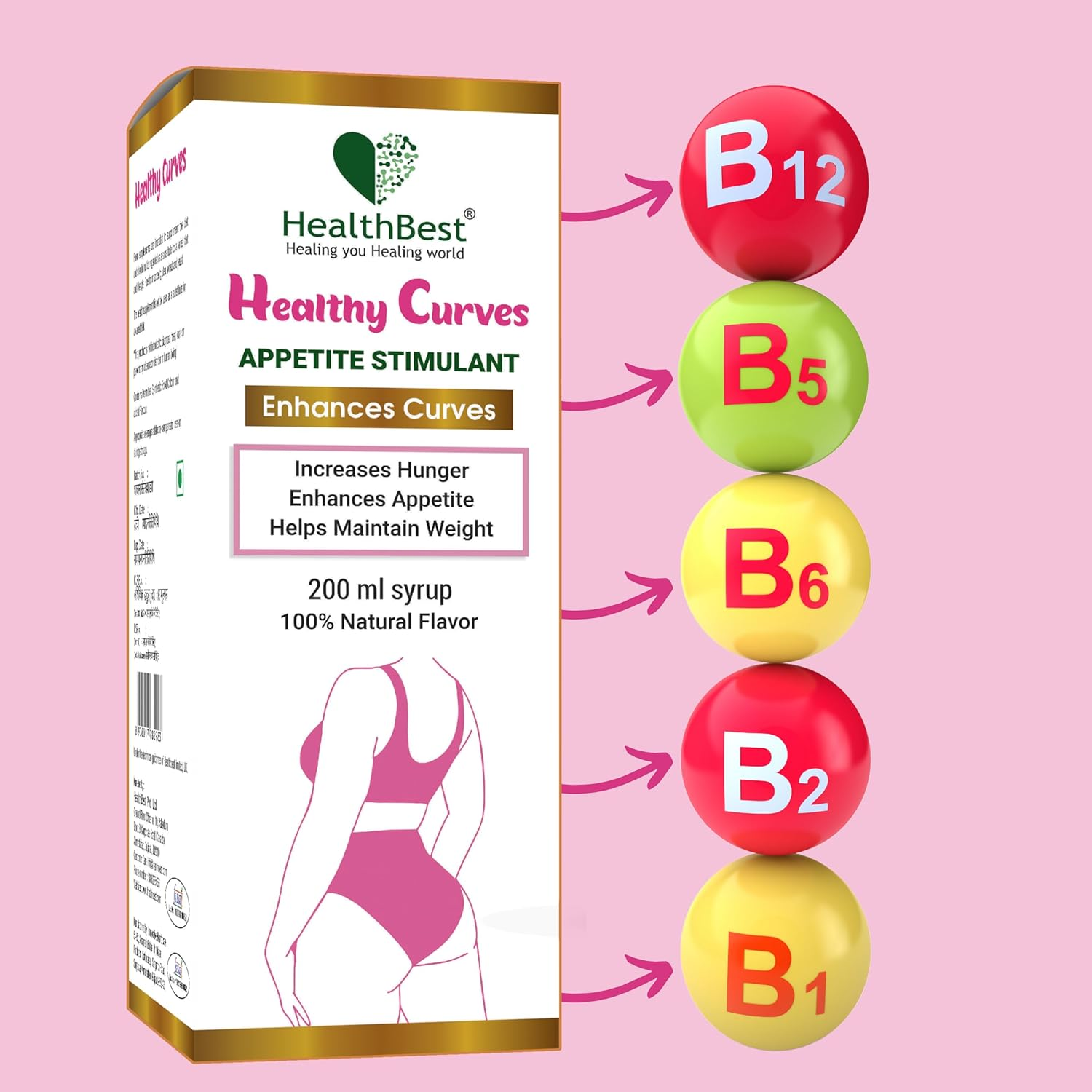 Healthbest Weight Gain Syrup For Women - Image 4