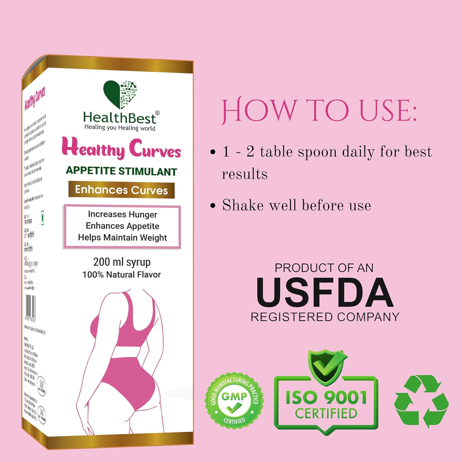 Healthbest Weight Gain Syrup For Women - Image 5