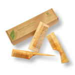 Kaprica Natural Neem Wood Hair Comb Set of 3