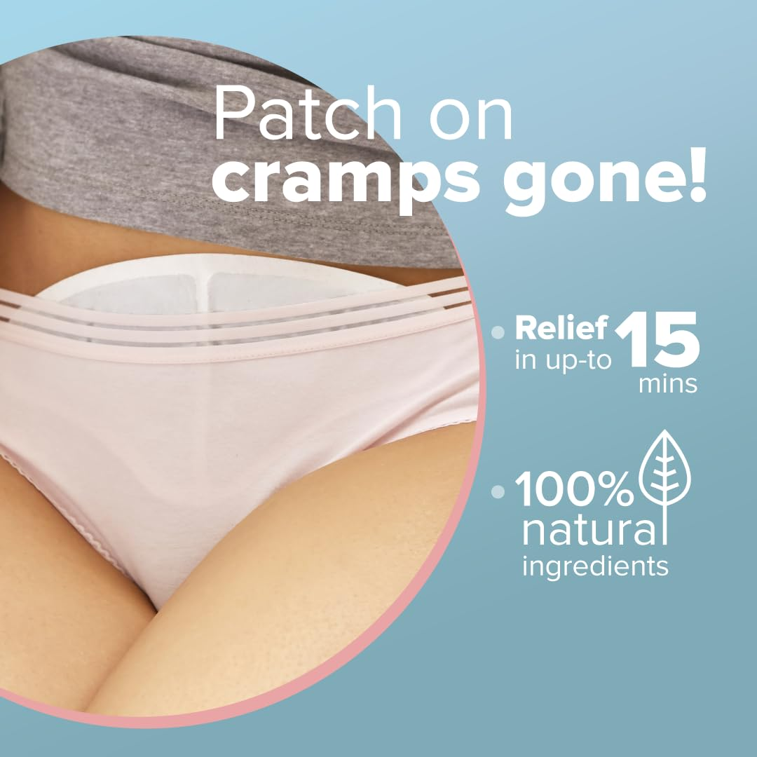 Nua Cramp Comfort || 3 Heat Patches for Period Pain and Cramps