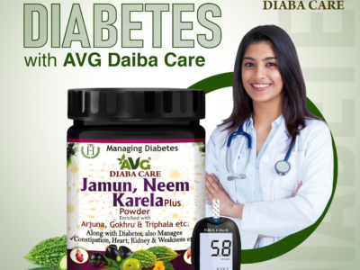 AVG Health Organics Diaba Care Karela Jamun Neem Powder 200g