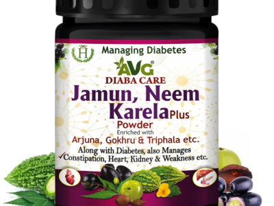 AVG Health Organics Diaba Care Karela Jamun Neem Powder 200g