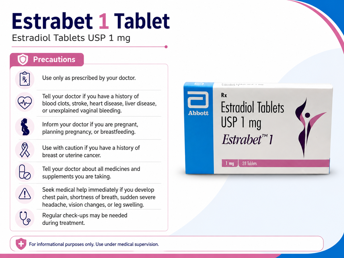 Estrabet Estradiol 1 mg Tablet - Image 6