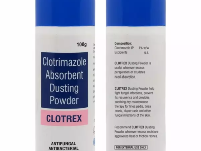 Clotrex Antifungal Clotrimazole Absorbent Dusting Powder