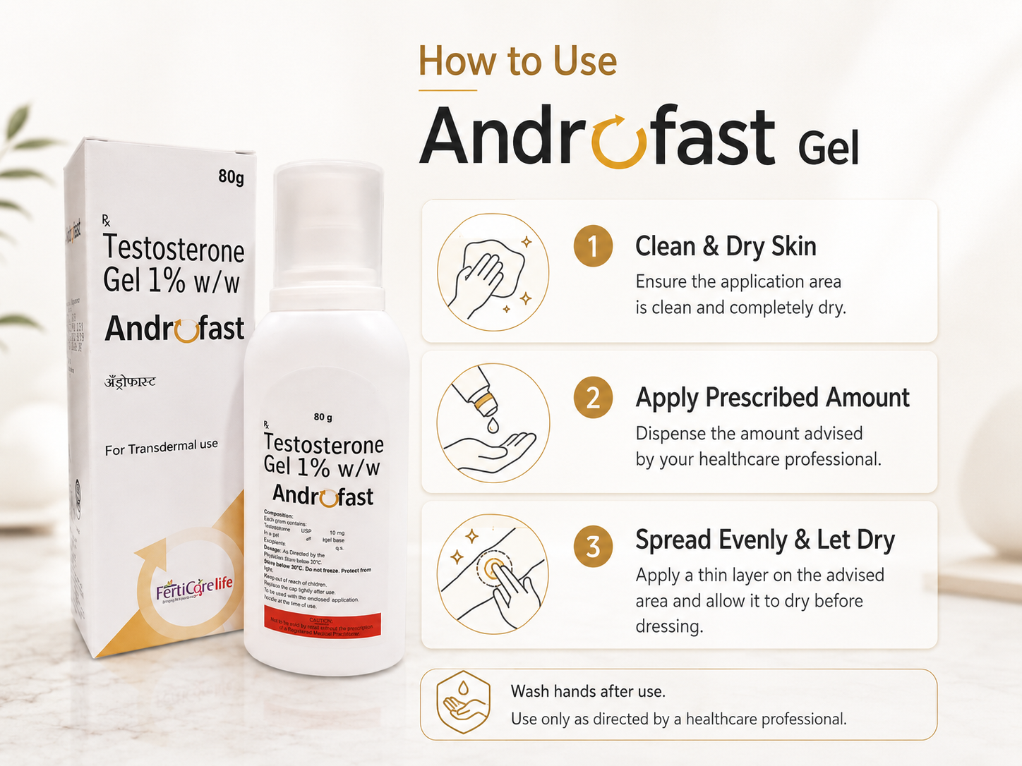 Androfast Gel (Testosterone) - Image 6