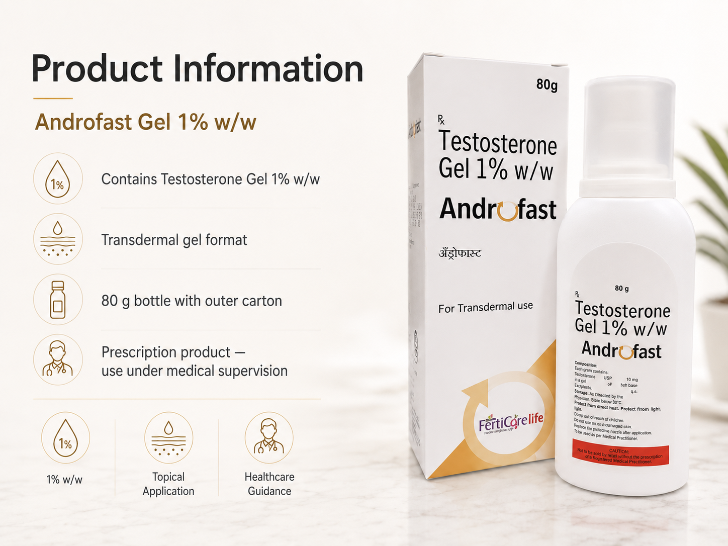 Androfast Gel (Testosterone) - Image 5