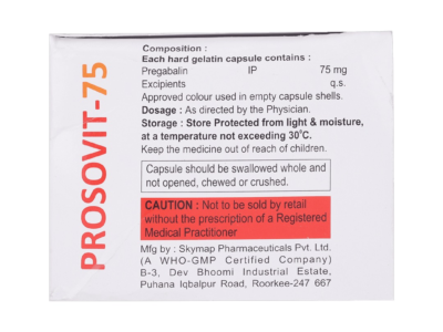Prosovit 75mg Capsule