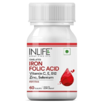 INLIFE Chelated Iron Folic Acid Supplement