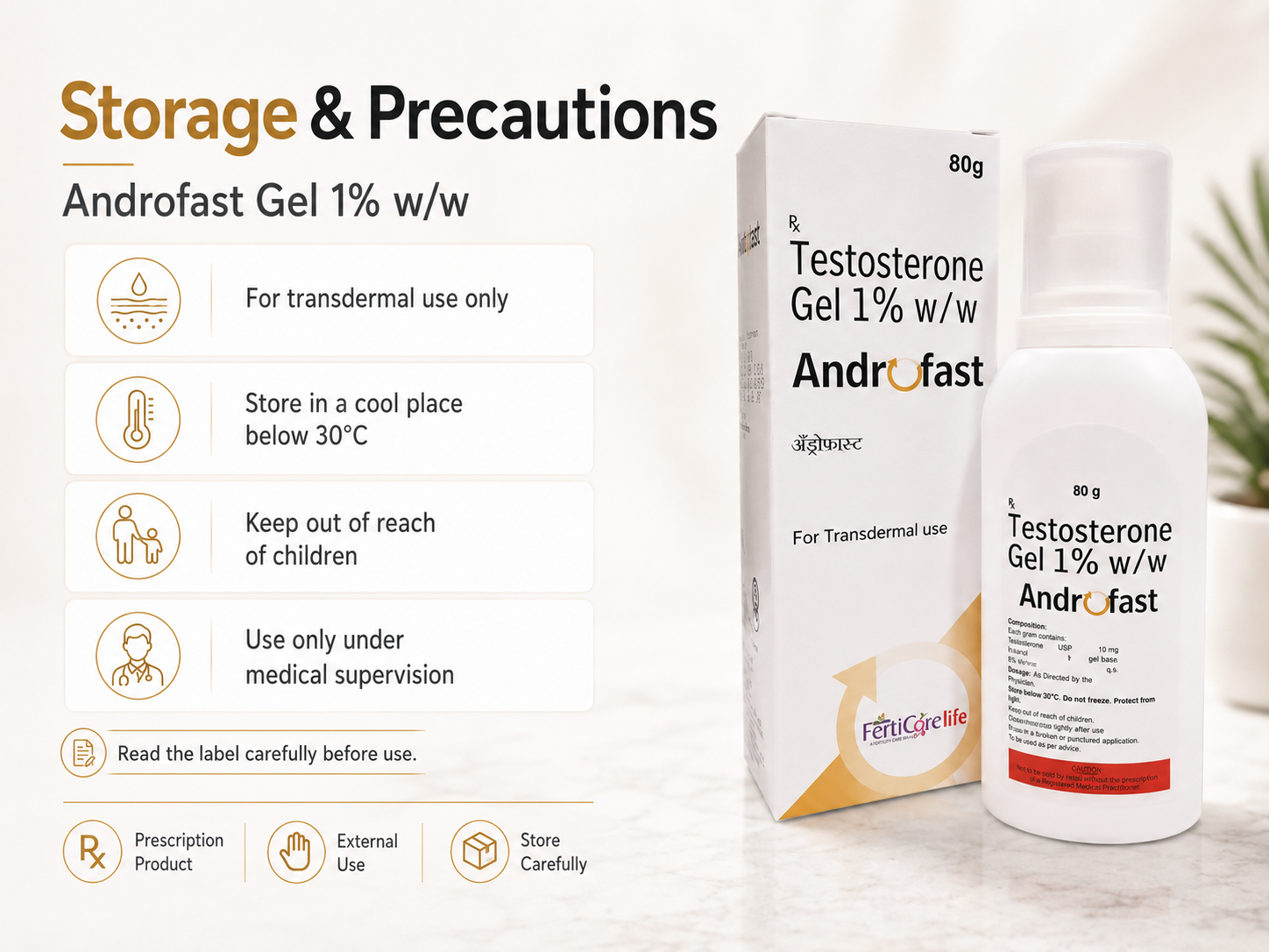 Androfast Gel (Testosterone) - Image 7