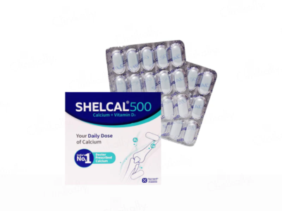 Shelcal 500 Calcium & Vitamin D3 Bone & Muscle Health Tablet