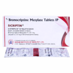 Sicriptin Bromocriptine 2.50mg Tablet