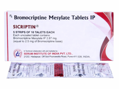 Sicriptin Bromocriptine 2.50mg Tablet