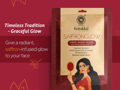 kottakkal Saffronglow-Face Sheet Mask