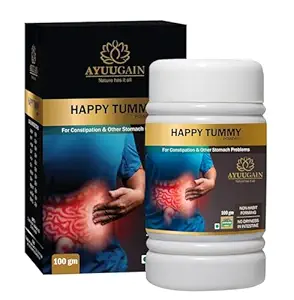 Happy Tummy Powder For Constipation, Gas, Acidity and Ibs Relief with Isabgol