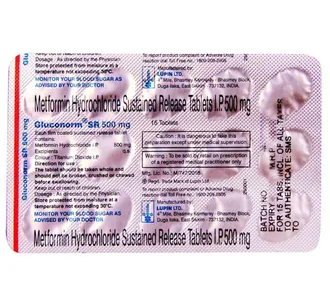 Gluconorm SR 500mg Tablet
