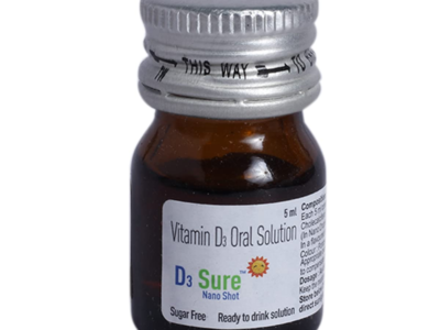 D3 Sure Nano Shot - Bottle of 5 ml Oral Solution