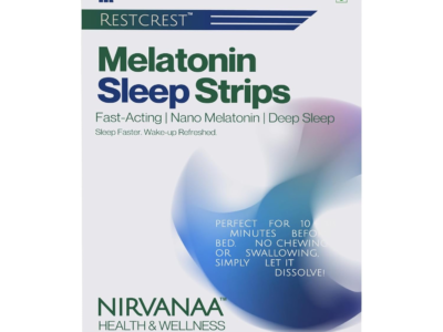 Nirvanaa RESTCREST Melatonin Sleep Strips 5mg | 30 Orally Dissolving Strips
