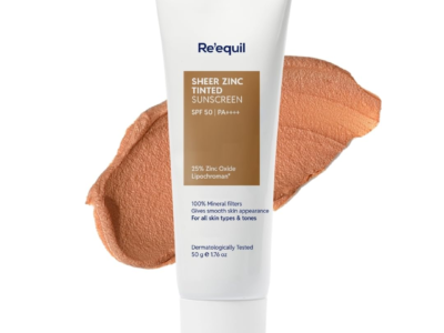 RE' EQUIL Sheer Zinc Tinted Sunscreen