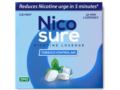 Nicosure Lozenge - Pack of 3-36 Pcs | Icemint Flavour