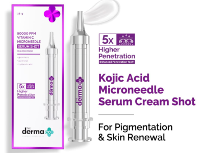 The Derma Co. 20000 PPM Kojic Acid Microneedle Face Serum Shot for Pigmentation Correction