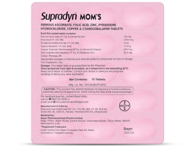Supradyn Mom's Iron & Folic Acid Tablet with Vitamin B6