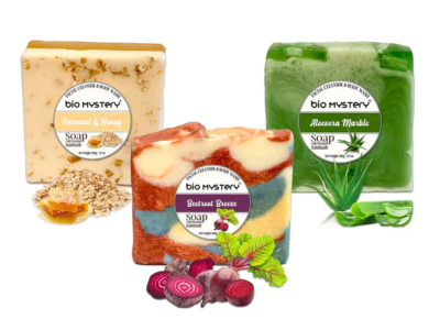 Bio Mystery Natural Soap Bar with Essential Oils – Handmade Vegan Soap for Body & Face