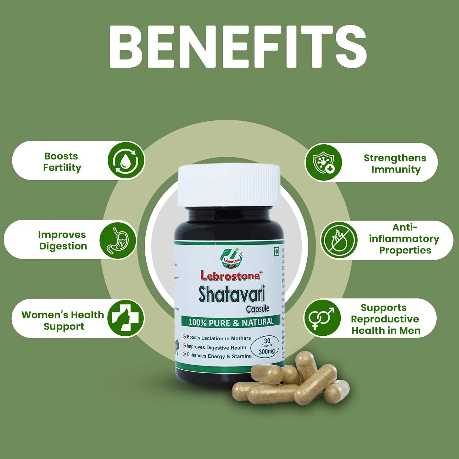 Lebrostone Shatavari Capsules - Image 3