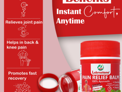 Pain Relief Balm 4(Pack) – Ayurvedic Balm for Headache, Muscle Pain, Joint Pain & Back Pain
