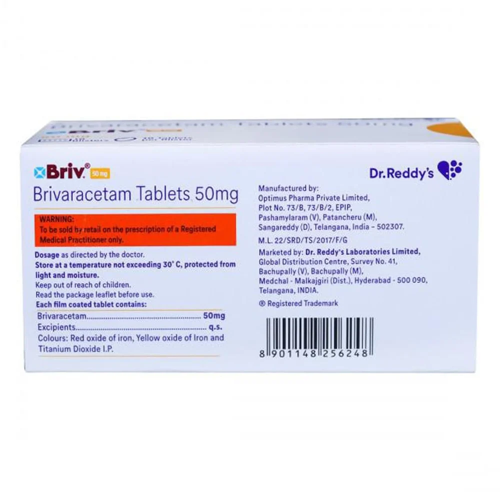Briv Brivaracetam 50mg Tablet - Image 3