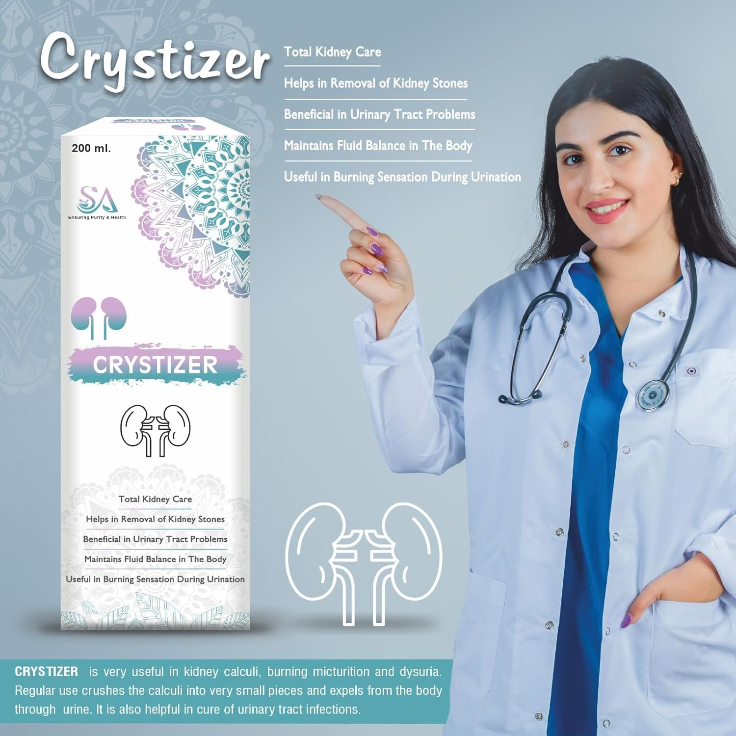 CRYSTIZER Medicine For Urinary Track Infection - Image 5