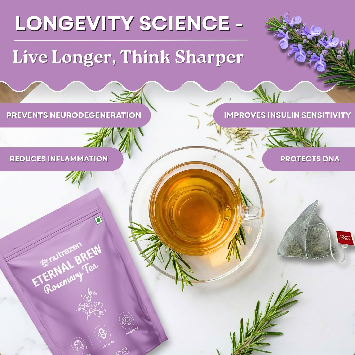 Nutrazen Eternal Brew Rosemary Tea - Image 5