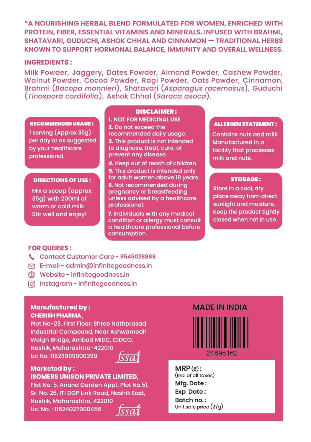 PROVITALS Women's Nutritional Milk Mix - Image 3
