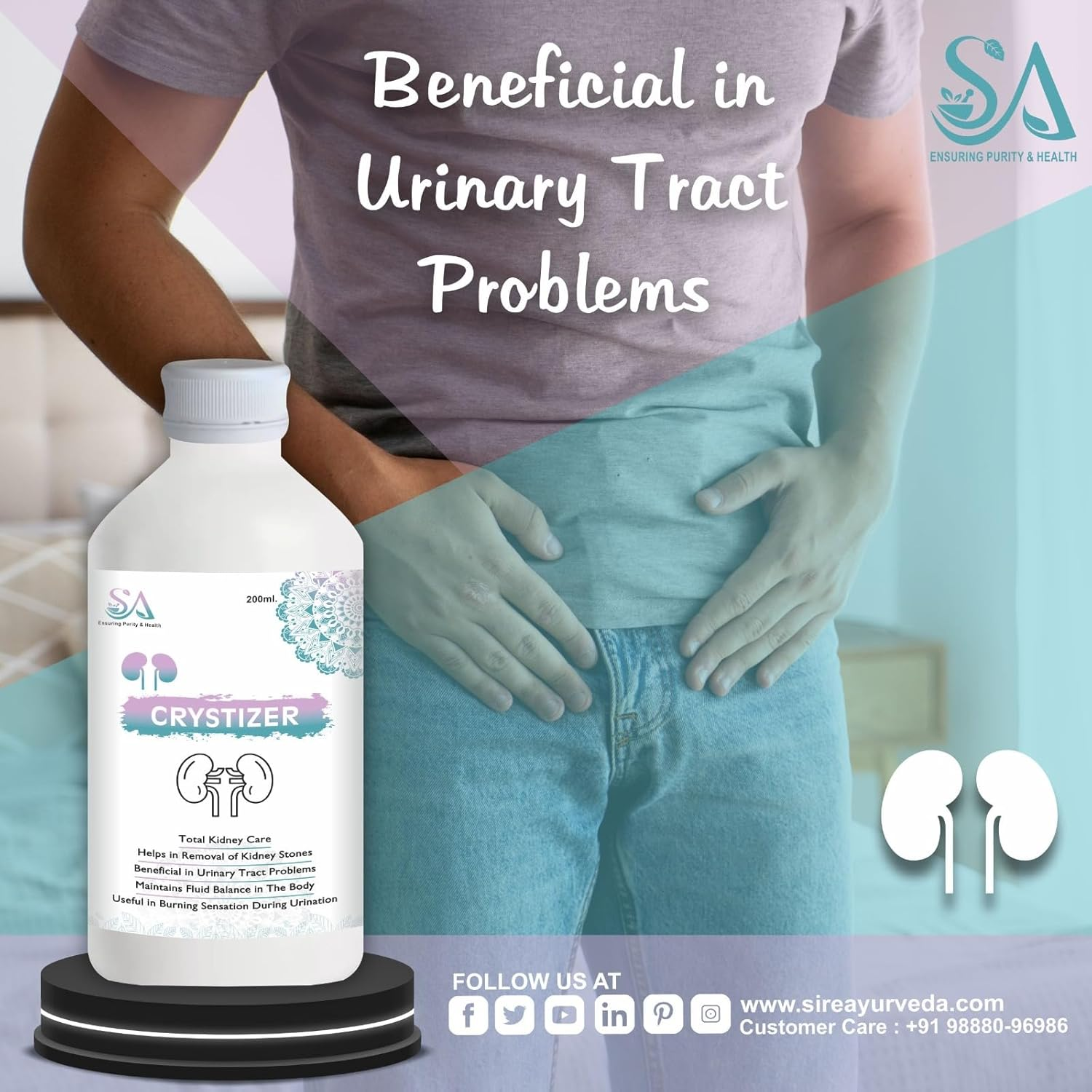 CRYSTIZER Medicine For Urinary Track Infection - Image 3