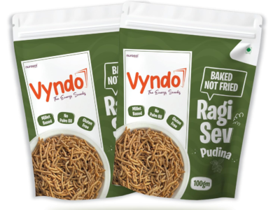 Vyndo Pudina Ragi Millet Sev – Baked, Crunchy