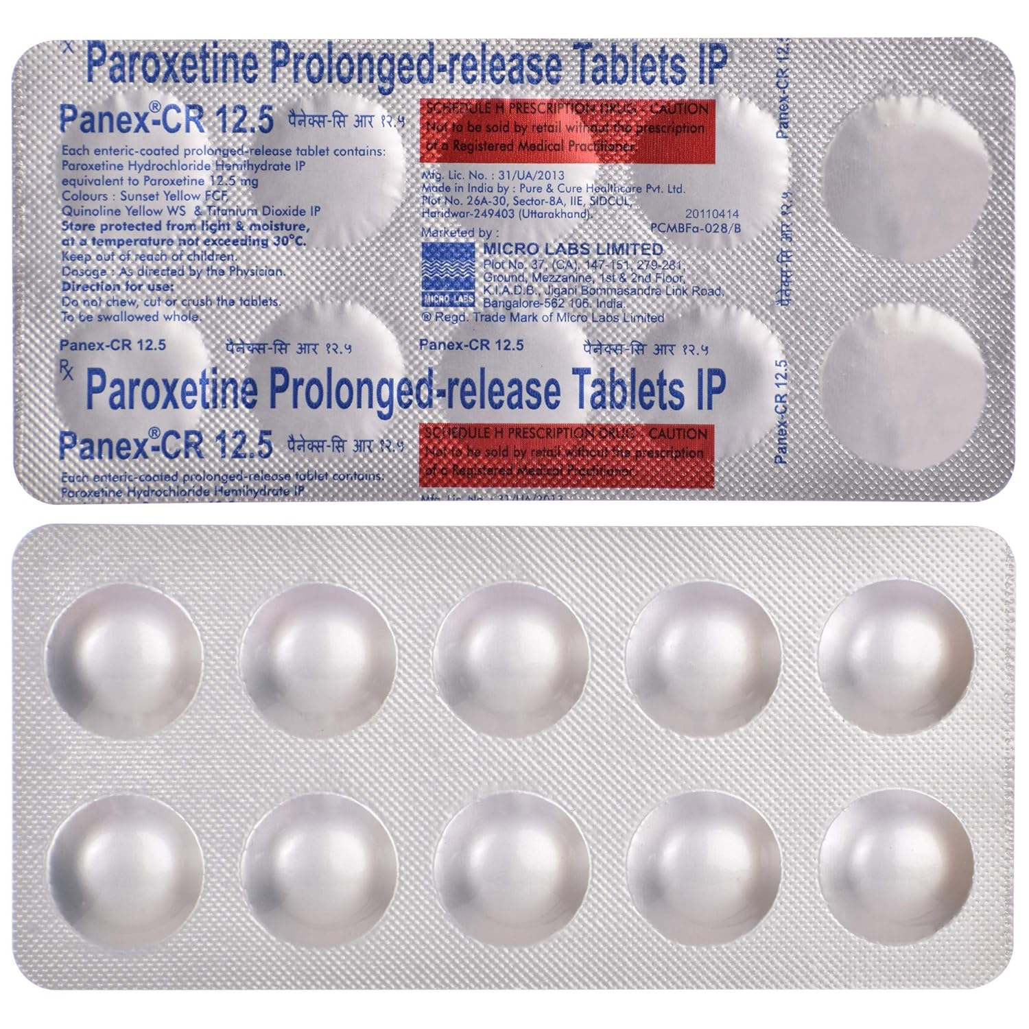 Panex-CR 12.5 Tablet