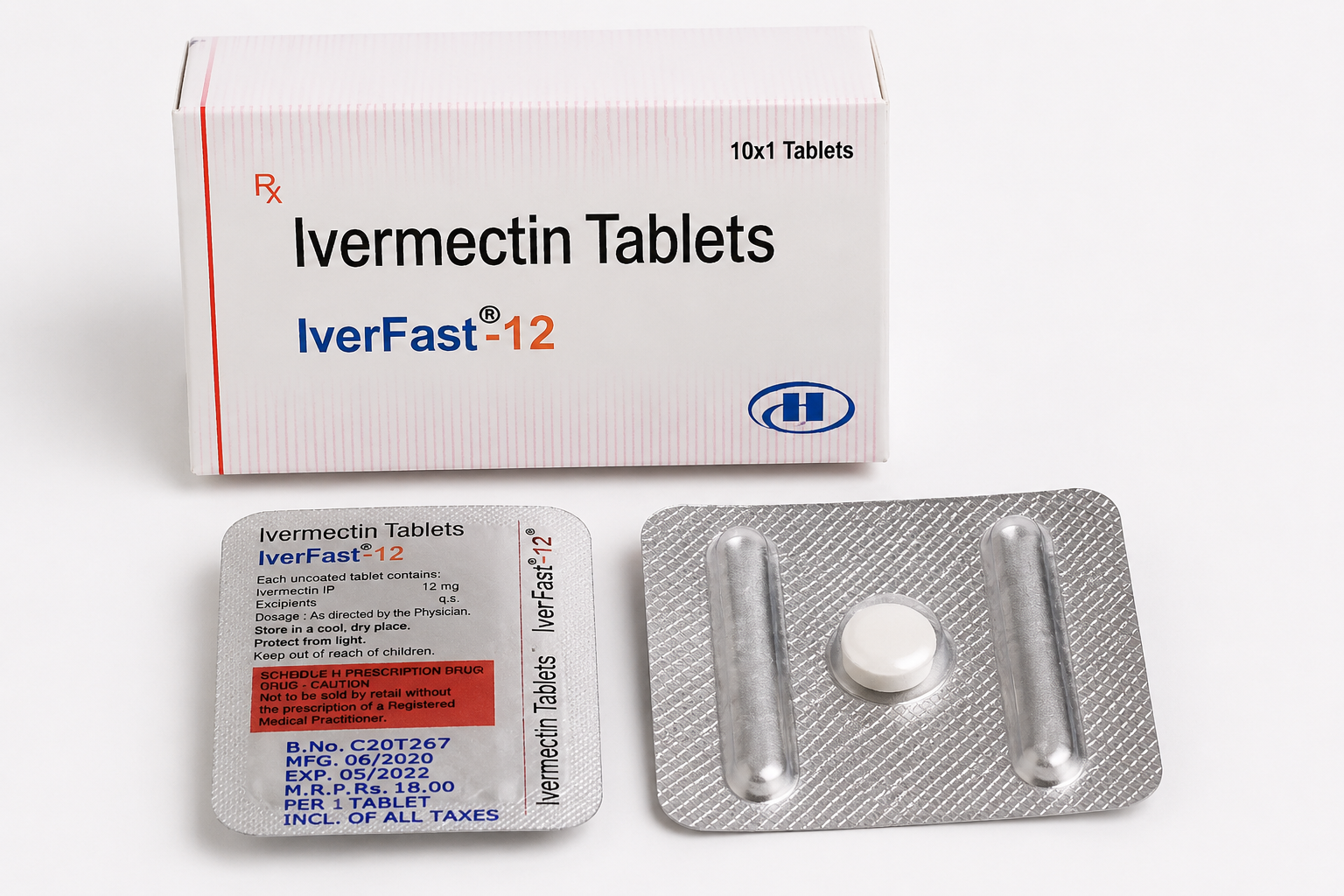Iverfast Ivermectin 12mg Tablets - 10 Tablets
