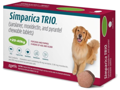 Simparica Trio Pet Chewable Tick & Flea Tablet