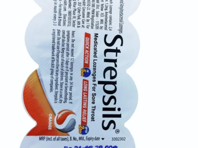 Strepsils Medicated Throat Lozenges | For Sore Throat | Flavour Orange