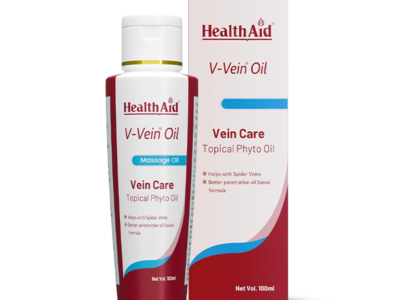 HealthAid Varicose Vein Oil | Herbal Massage Oil with Horse Chestnut & Witch Hazel