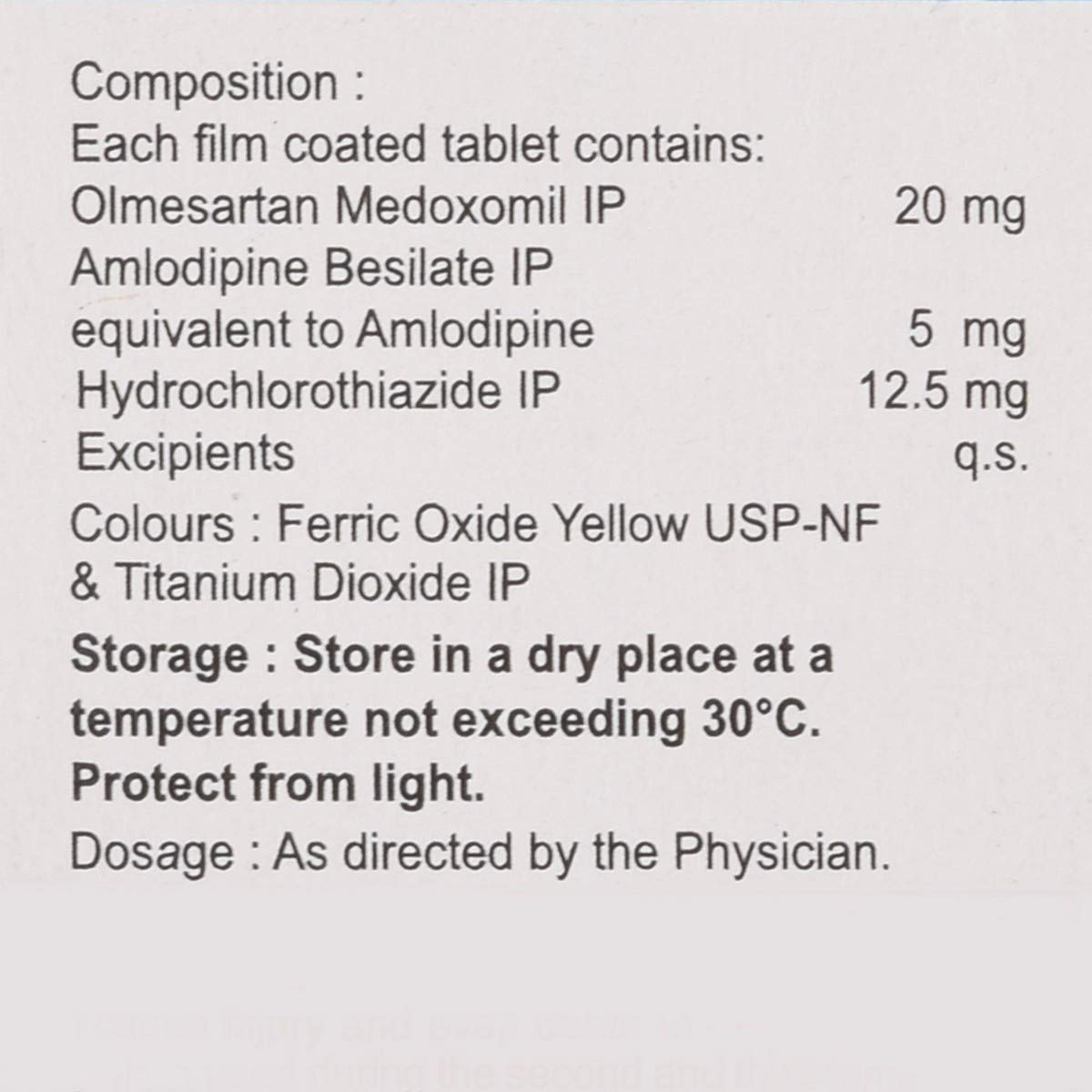 Olmetime-AMH 20 mg Tablet - Image 4