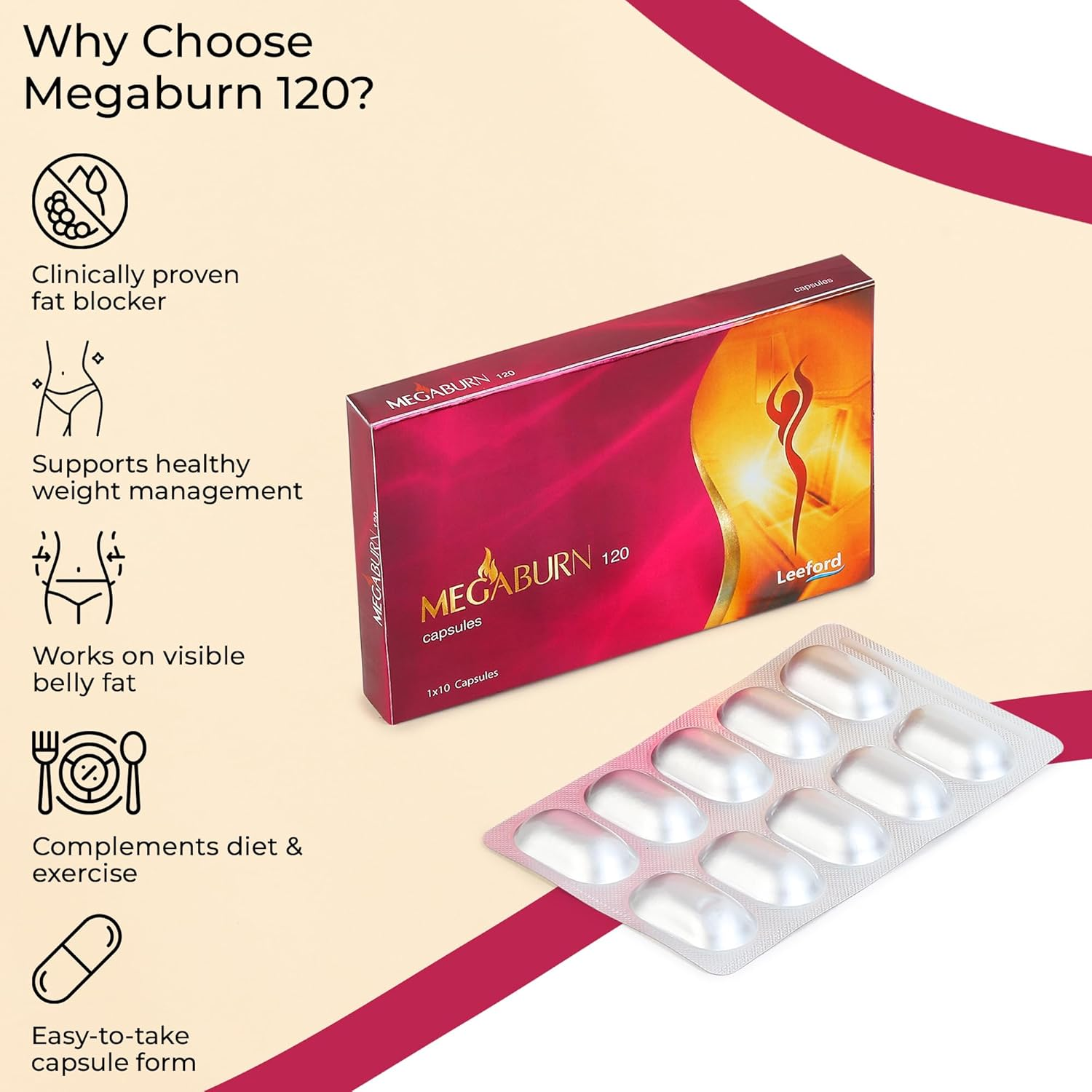 Megaburn 120 mg Capsule - Image 3