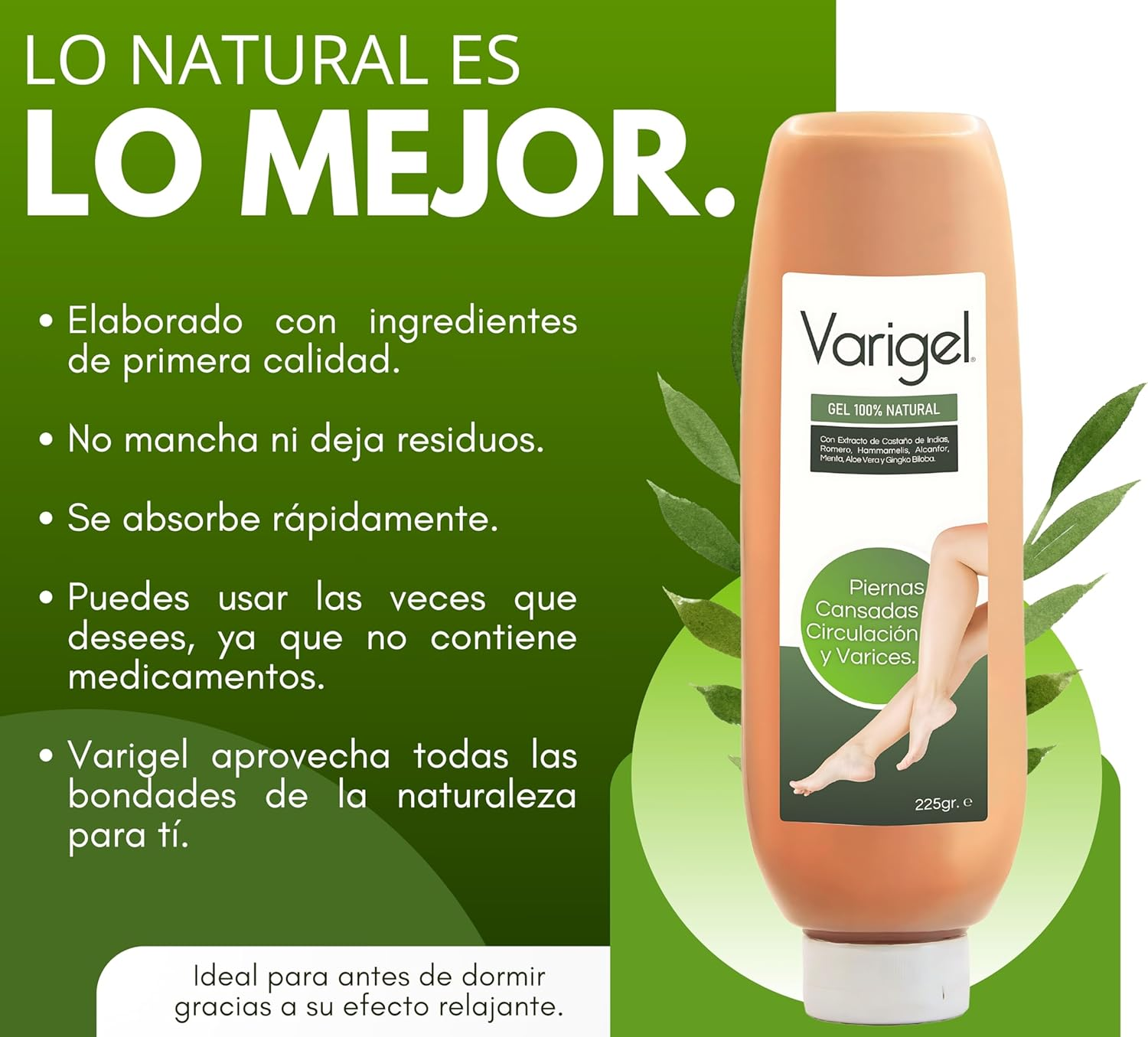Sin Dolor Gel para Piernas Cansadas y Varices - Varigel - Image 7