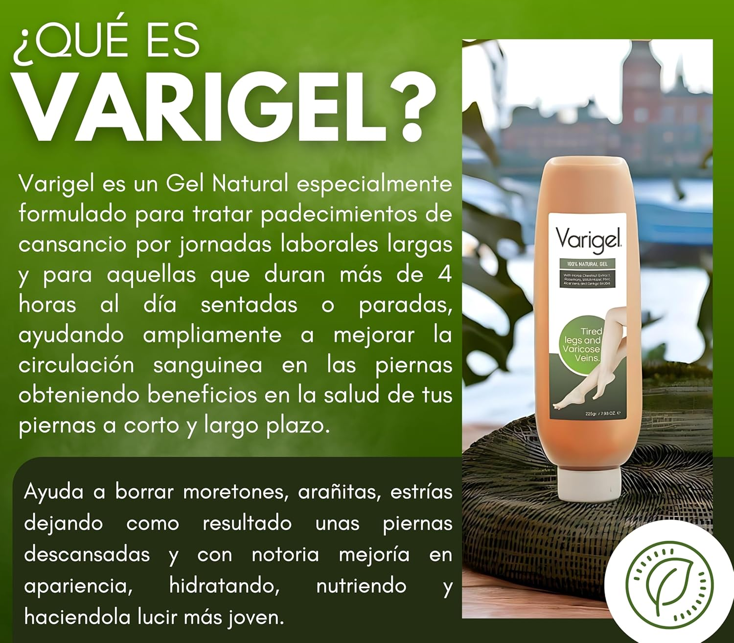 Sin Dolor Gel para Piernas Cansadas y Varices - Varigel - Image 4