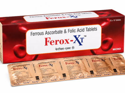 Ferox -XT Tablet with Ferrous Ascorbate & Folic Acid