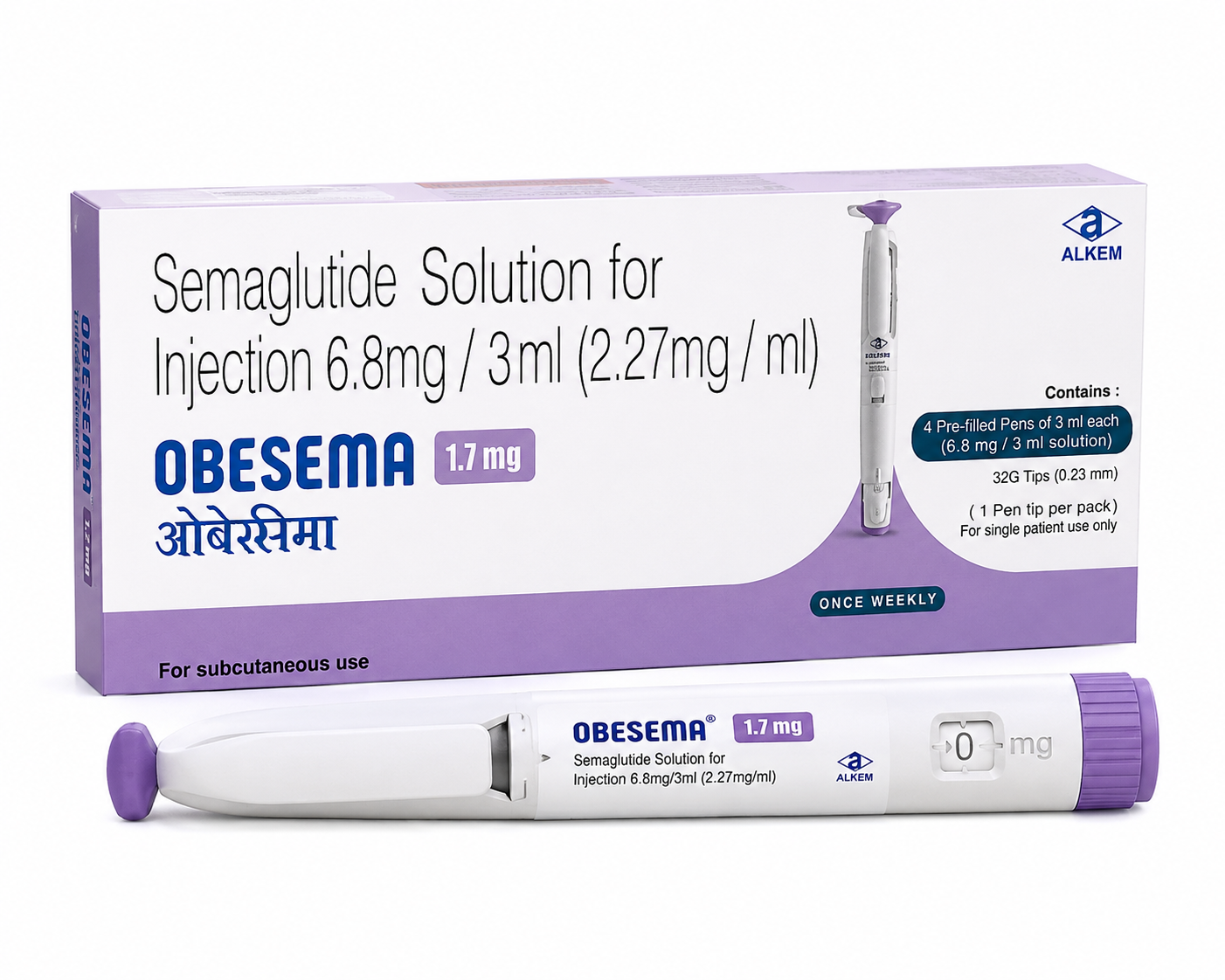 Obesema 1.7mg Injection (1 Multi-dose Disposable Pen