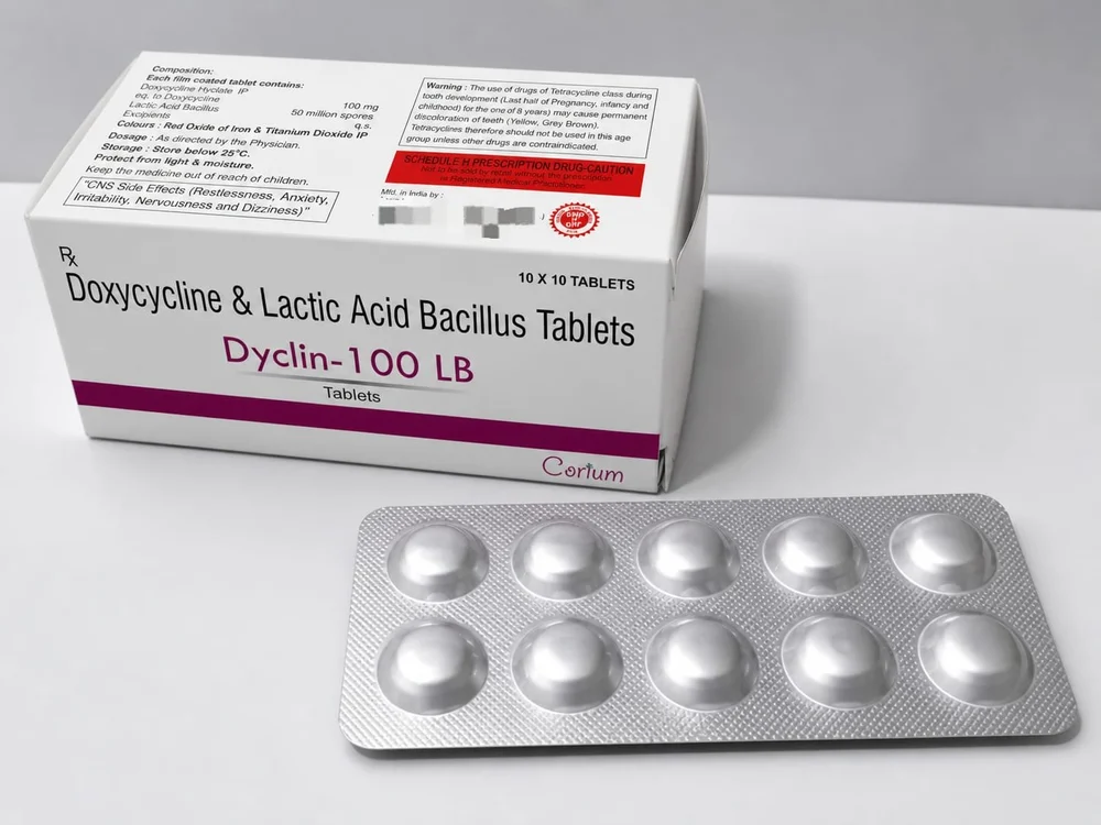 Doxycycline and Lactic Acid Bacillus Tablets