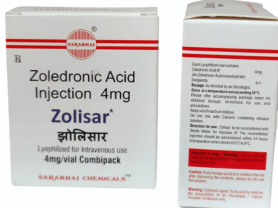 Zolisar Zoledronic Acid 4mg Injection