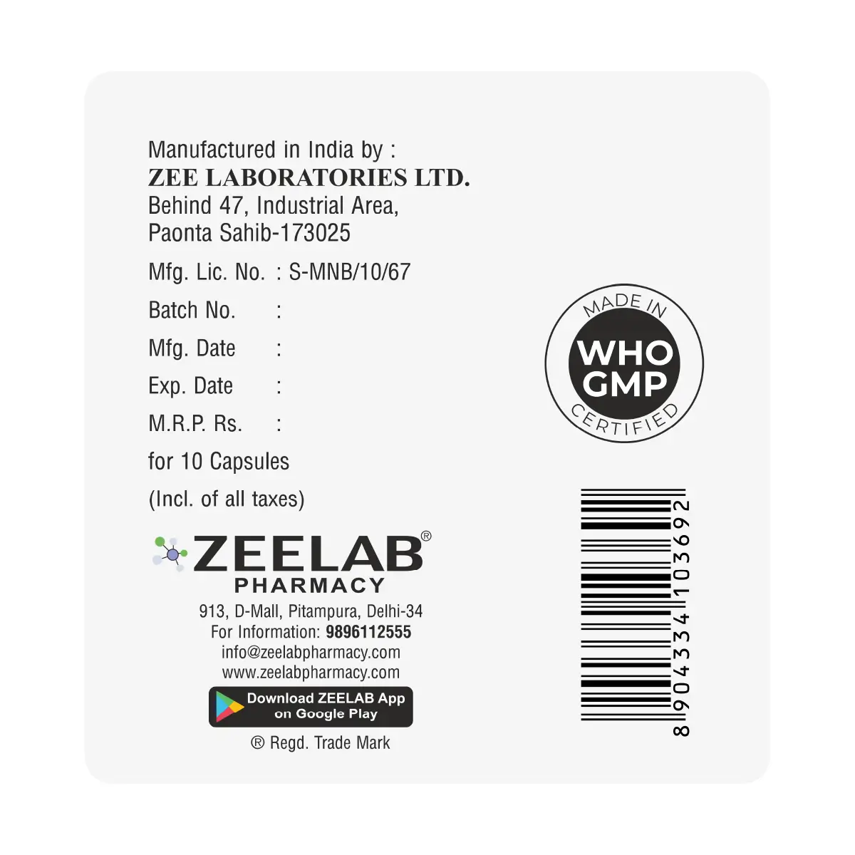 Zerobes 120 mg Capsule - Image 6