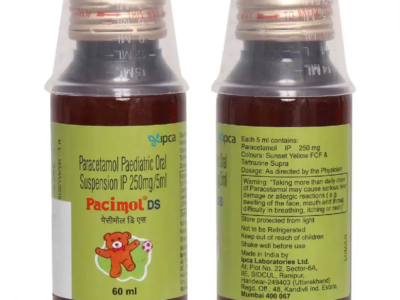 Pacimol DS Oral Suspension (Paracetamol 250 mg/5 ml)